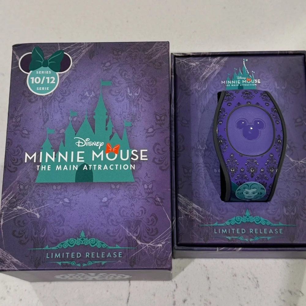 Disney Magic Band Minnie Main Attraction Haunted Manson Limited Release Unlinked